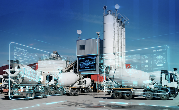 Usina de concreto: da produção à entrega com controle